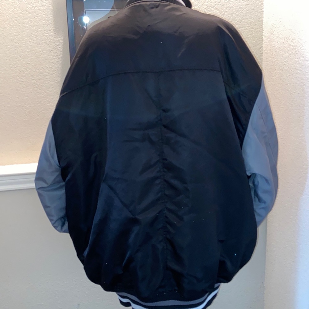 G-Unit Mens Bomber Heavyweight Jacket BLACK & GRAY - Picture 3 of 8